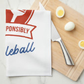 Pickleball cool ontwerp om te draag theedoek (Quarter Fold)