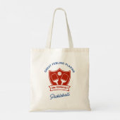 Pickleball cool ontwerp om te draag tote bag (Achterkant)