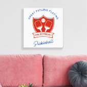 Pickleball cool ontwerp om te dragen canvas afdruk (Insitu (Woonkamer))