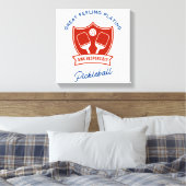 Pickleball cool ontwerp om te dragen canvas afdruk (Insitu (Slaapkamer))