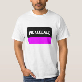 PICKLEBALL Cool Tropisch Roze Zwart Kleurenblok T-shirt