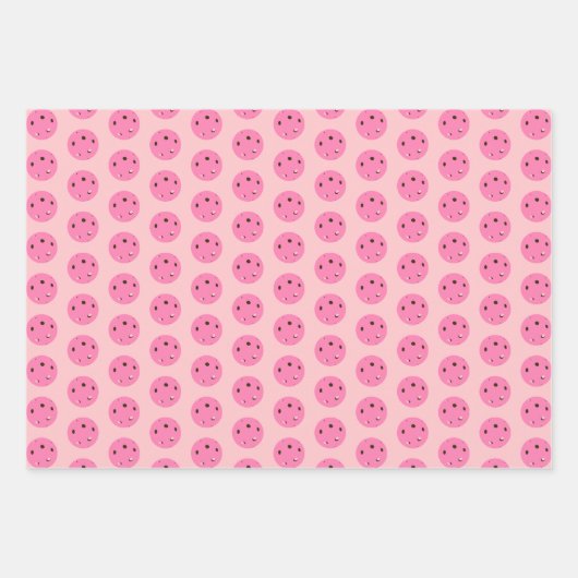 Pickleball Cosmo Cocktail Dinks & Drinks Inpakpapier Vel (Voorkant)