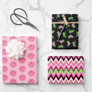 Pickleball Cosmo Cocktail Drankjes & Dranken Inpakpapier Vel