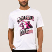 Pickleball cougar met zachter oog t-shirt (Voorkant)