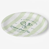 Pickleball Country Club | vrijgezellen Papieren Bordje (Gekanteld)