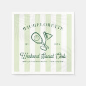 Pickleball Country Club | vrijgezellen Servet (Voorkant)