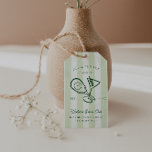 Pickleball Country Club | Vrijgezellenfeest Cadeaulabel<br><div class="desc">Voeg een speciale dank u aan uw gunsten met onze gepersonaliseerde preppy cadeau labels. De look is een preppy kijk op luxe atletiek. Het is een hoorzitting terug naar een tijd van verfijning van oud geld, met vignetten en luxelabels. Ongerepte witte en horizontale strepen zijn het kenmerk van deze look....</div>