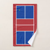 Pickleball Court Aangepaste naam Handdoek (Handdoek)