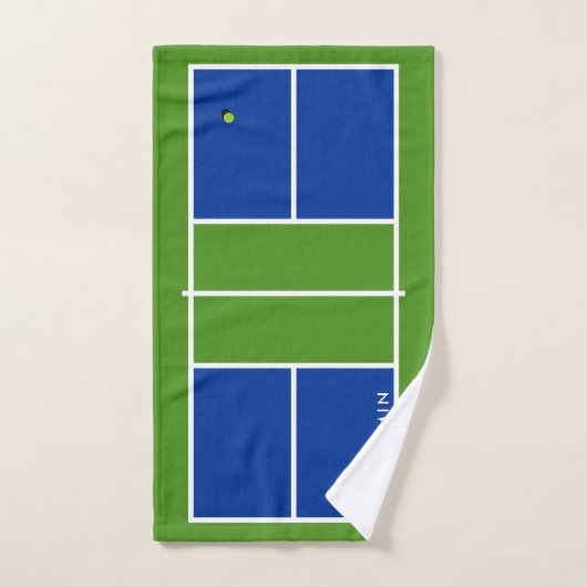 Pickleball Court Aangepaste naam Handdoek (Handdoek)