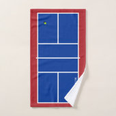 Pickleball Court Aangepaste naam Handdoek (Handdoek)