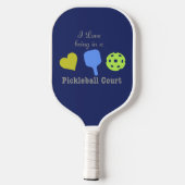 Pickleball Court Funny Paddle (Achterkant)