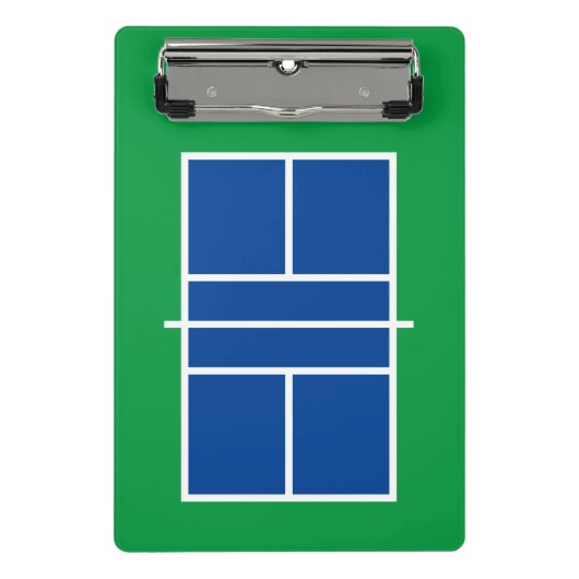 Pickleball Court mini-klembord voor coach en spele Mini Klembord (Voorkant)