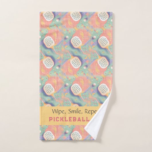 Pickleball Court Pastel Charm Handdoek (Handdoek)