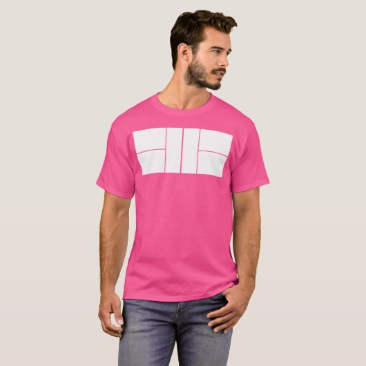 Pickleball Court Player Cute Pickleball Team T-shirt (Voorkant volledig)