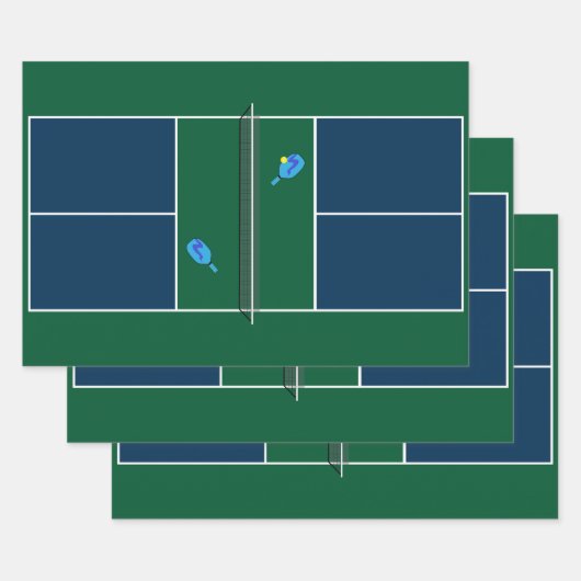 Pickleball Court Racket Sport Inpakpapier Vel (Set)