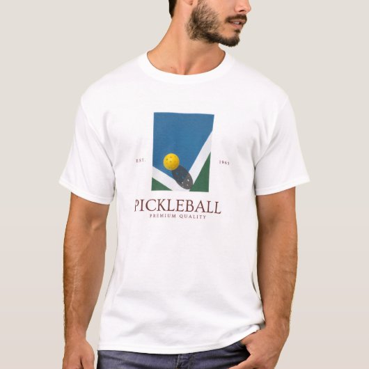 Pickleball court t-shirt (Voorkant)
