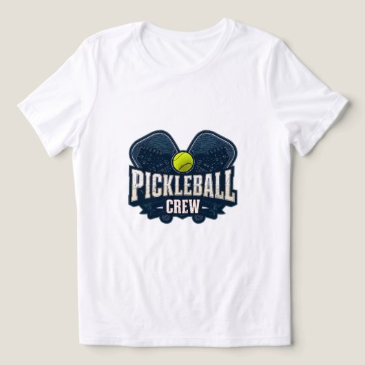 Pickleball Crew Shirt – Vintage Pickleball Team Ba (Design voorkant)