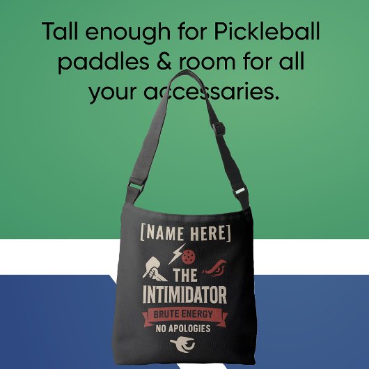 Pickleball Crossbody Tas met Intimidator