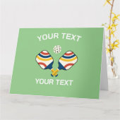 Pickleball Custom Kaart (Gele Bloem)