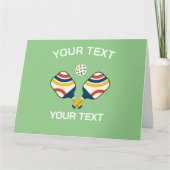 Pickleball Custom Kaart (Voorkant)