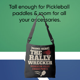 Pickleball Custom Name The Rally Wrecker Crossbody Tas