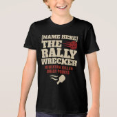 Pickleball Custom Name The Rally Wrecker Tri-Blend Shirt (Voorkant)