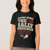 Pickleball Custom Name The Rally Wrecker Tri-Blend Shirt (Voorkant)