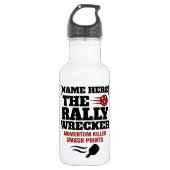 Pickleball Custom Name The Rally Wrecker Waterfles (Voorkant)
