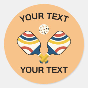 Pickleball Custom Ronde Sticker