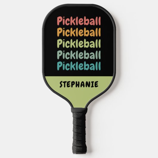 Pickleball Cute Pickleball Player, speciaal gepers Pickleball Paddle (Voorkant)