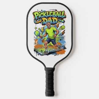 Pickleball Dad Graffiti Paddle Sport Art