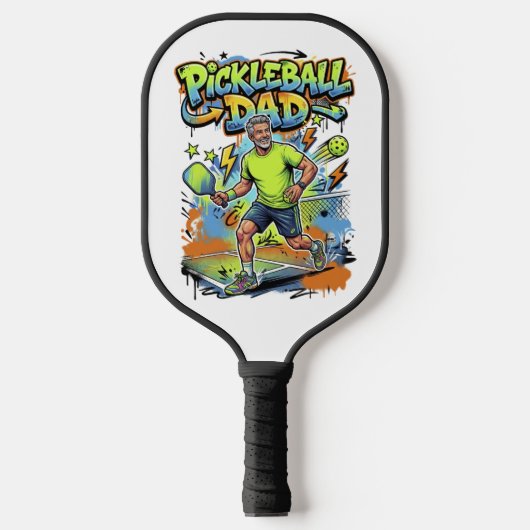 Pickleball Dad Graffiti Paddle Sport Art (Voorkant)