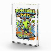 Pickleball Dad Graffiti Paddle Sport Art Fotoblokken (Rechts)