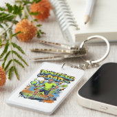 Pickleball Dad Graffiti Paddle Sport Art Sleutelhanger (Voorkant Rechts)