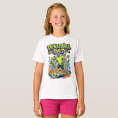 Pickleball Dad Graffiti Paddle Sport Art T-shirt (Voorkant volledig)
