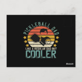Pickleball Dad Like A Regular Dad But Cooler Briefkaart (Achterkant)