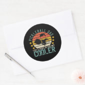 Pickleball Dad Like A Regular Dad But Cooler Ronde Sticker (Envelop)