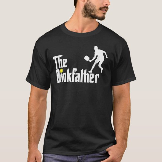 Pickleball Dad Player Vaderdag The Dinkfather T-shirt (Voorkant)