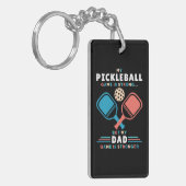 Pickleball Dad Stronger Dad Game Vader Sleutelhanger (Voorkant Links)