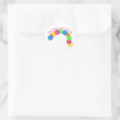 Pickleball Dag Dinken met Vrienden Ronde Sticker (Tas)