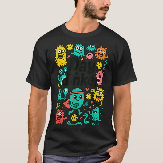Pickleball-dag dinker t-shirt (Voorkant)