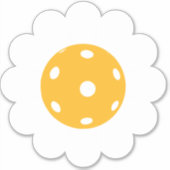Pickleball daisy schattige sticker (Voorkant)