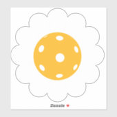 Pickleball daisy schattige sticker (Vel)
