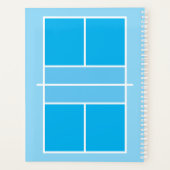 Pickleball date planner voor speler en coach (Achterkant)