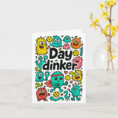 Pickleball day dinker  kaart (Gele Bloem)