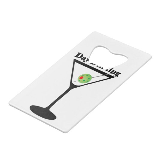 Pickleball Day Dinking Martini Pickleball Olive Creditkaart Flessenopener (Achterkant Gekanteld)