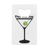 Pickleball Day Dinking Martini Pickleball Olive Creditkaart Flessenopener (Achterkant)