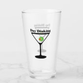 Pickleball Day Dinking Martini Pickleball Olive Glas (Achterkant)