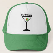 Pickleball Day Dinking Martini Pickleball Olive Trucker Pet (Voorkant)