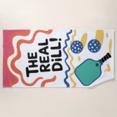 Pickleball de echte Dill! toernooiclub Strandlaken (Voorkant)